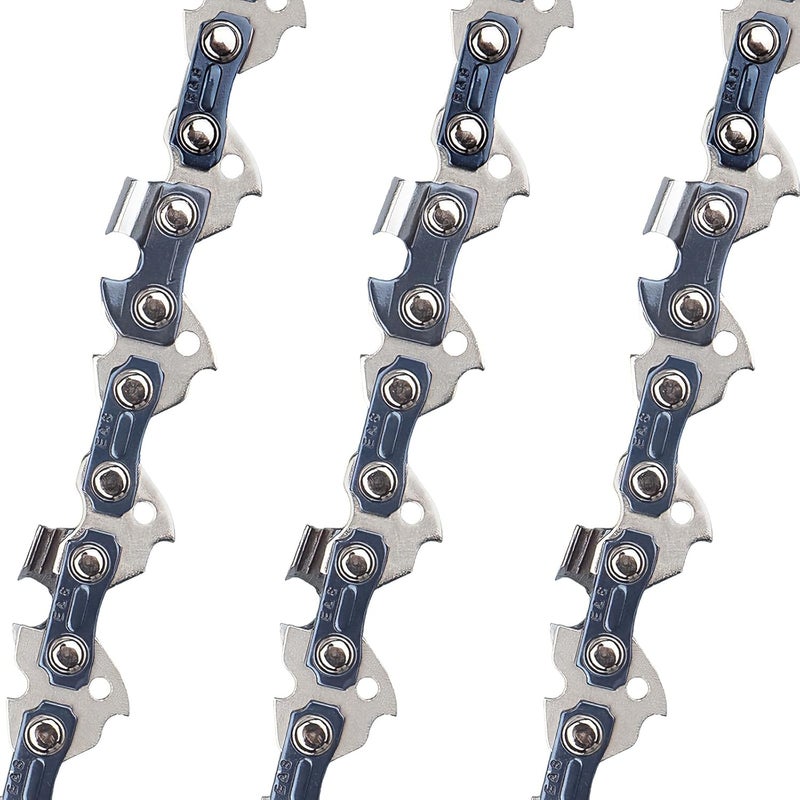 ES 3 Pack 16 Inch Chainsaw Chain 3/8" LP Pitch .050" Gauge 56 Drive Links Semi-Chisel Chain Saw Chains for Husqvarna, Poulan, Craftsman, Greenworks and More Chainsaw Brands - Image 2